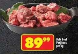 Shoprite Bulk Beef Potjiekos offer