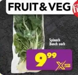 Shoprite Spinach offer