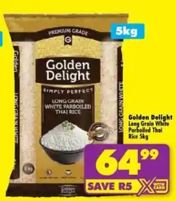 Shoprite Golden Delight Long Grain White Parboiled Thai Rice offer