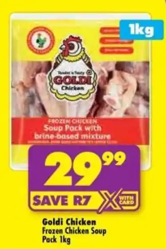 Shoprite Goldi Chicken Frozen Chicken Soup Pack offer