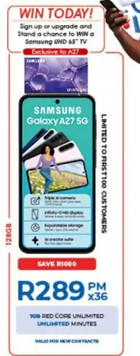 Chatz Connect Samsung Galaxy A27 5G offer