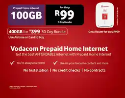 Chatz Connect Vodacom Prepaid Home Internet offer