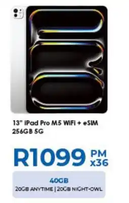 Chatz Connect 13" iPad Pro M5 WiFi + eSIM offer