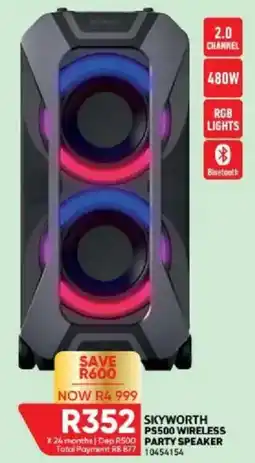 Furnmart SKYWORTH PS500 WIRELESS PARTY SPEAKER offer