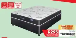 Furnmart Comfort Nights 152cm Firm Queen Bed Set offer