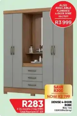 Furnmart DENISE 4-DOOR ROBE offer