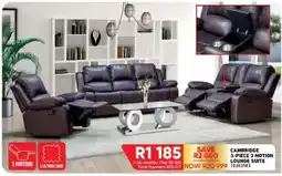 Furnmart CAMBRIDGE 3-PIECE 3 MOTION LOUNGE SUITE offer