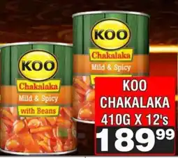 Advance Cash n Carry Koo Chakalaka offer