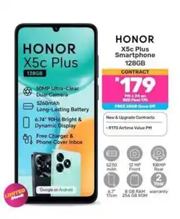 Game HONOR X5c Plus Smartphone 128GB offer