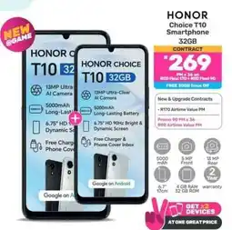 Game HONOR Choice T10 Smartphone 32GB offer