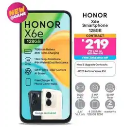 Game HONOR X6e Smartphone 128GB offer