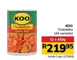 Jumbo KOO CHAKALAKA offer