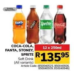 Jumbo COCA-COLA, FANTA, STONEY, SPRITE offer