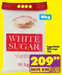 Shoprite SUGARFIELDS WHITE SUGAR 10kg offer
