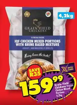 Shoprite GRAIN FIELD CHICKENS FROZEN CHICKEN MIXED PORTIONS 4,2kg offer