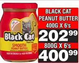 Advance Cash n Carry BLACK CAT PEANUT BUTTER 400G X 6's offer