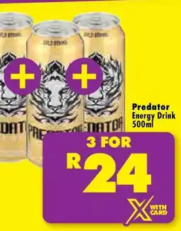 Shoprite PREDATOR ENERGY DRINK 500ml offer