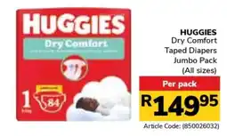 Jumbo Huggies offer