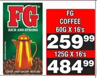 Advance Cash n Carry FG COFFEE 60G X 16's offer