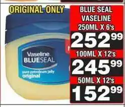 Advance Cash n Carry BLUE SEAL VASELINE 250ML X 6's offer