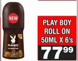 Advance Cash n Carry PLAY BOY ROLL ON 50ML X 6's offer