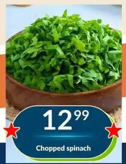 Super Save Chopped spinach offer