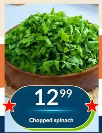 Chopped spinach