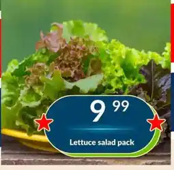 Super Save Lettuce salad pack offer