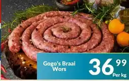 Super Save Gogo's Braai Wors offer