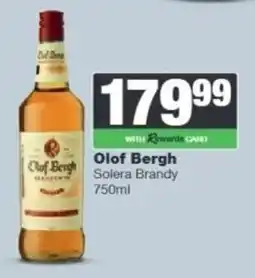 Spar Tops Olof Bergh Solera Brandy offer