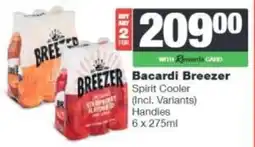 Spar Tops Bacardi Breezer Spirit Cooler offer