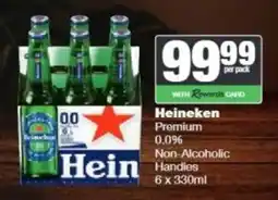 Spar Tops Heineken Premium Non-Alcoholic offer