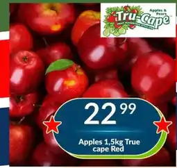 Super Save Apples 1,5kg True cape Red offer
