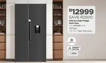 Side by Side Fridge Dark Inox