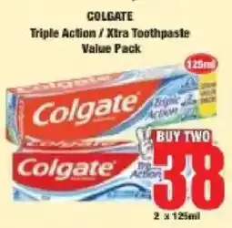 Boxer Colgate Triple Action / Xtra Toothpaste offer