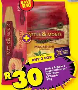 Shoprite Spaghetti/macaroni/pasta shapes offer