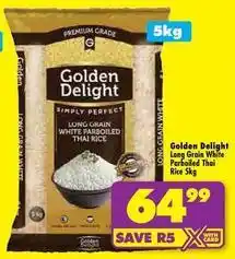Shoprite Golden delight - long grain white parboiled thai rice offer