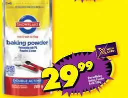 Shoprite Snowflake - baking powder offer