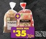 Shoprite Class 1 potatoes + roma tomatoes offer