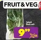 Shoprite Spinach bunch offer