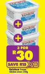 Shoprite Rainbow - frozen chicken livers offer