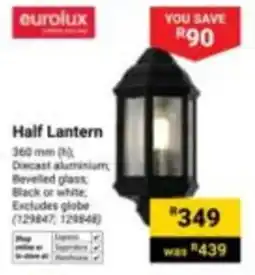 Builders Express eurolux Half Lantern offer