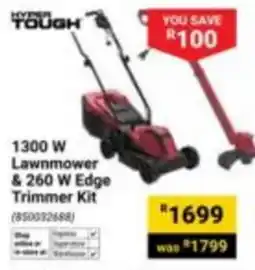 Builders Express Hygen Tough 1300 W Lawnmower & 260 W Edge Trimmer Kit offer