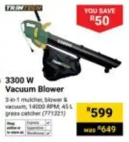 Builders Express Trim Tools 3300 W Vacuum Blower offer
