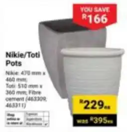 Builders Express Nikie/Toti Pots offer
