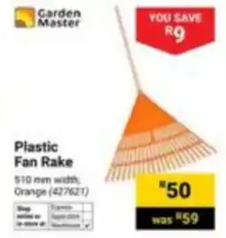 Builders Express Garden Master Plastic Fan Rake offer