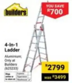 Builders Express 4-In-1 Ladder offer