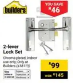 Builders Express 2-lever Lock Set offer