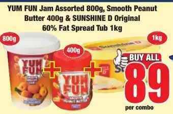YUM FUN Jam Assorted