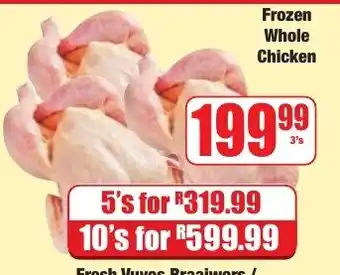 Frozen Whole Chicken